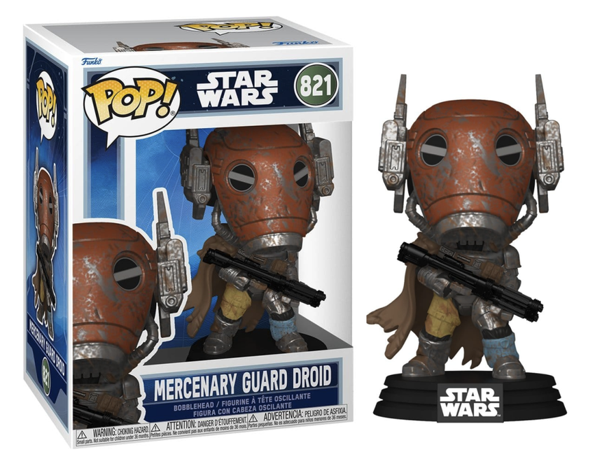 MANDALORIAN & GROGU - POP Star Wars N° 821 - Mercenary Guard Droid
