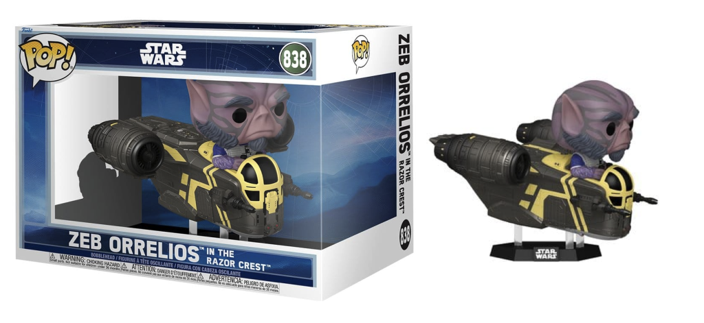 MANDALORIAN & GROGU - POP Ride DLX N° 838 - Zeb Orrelios
