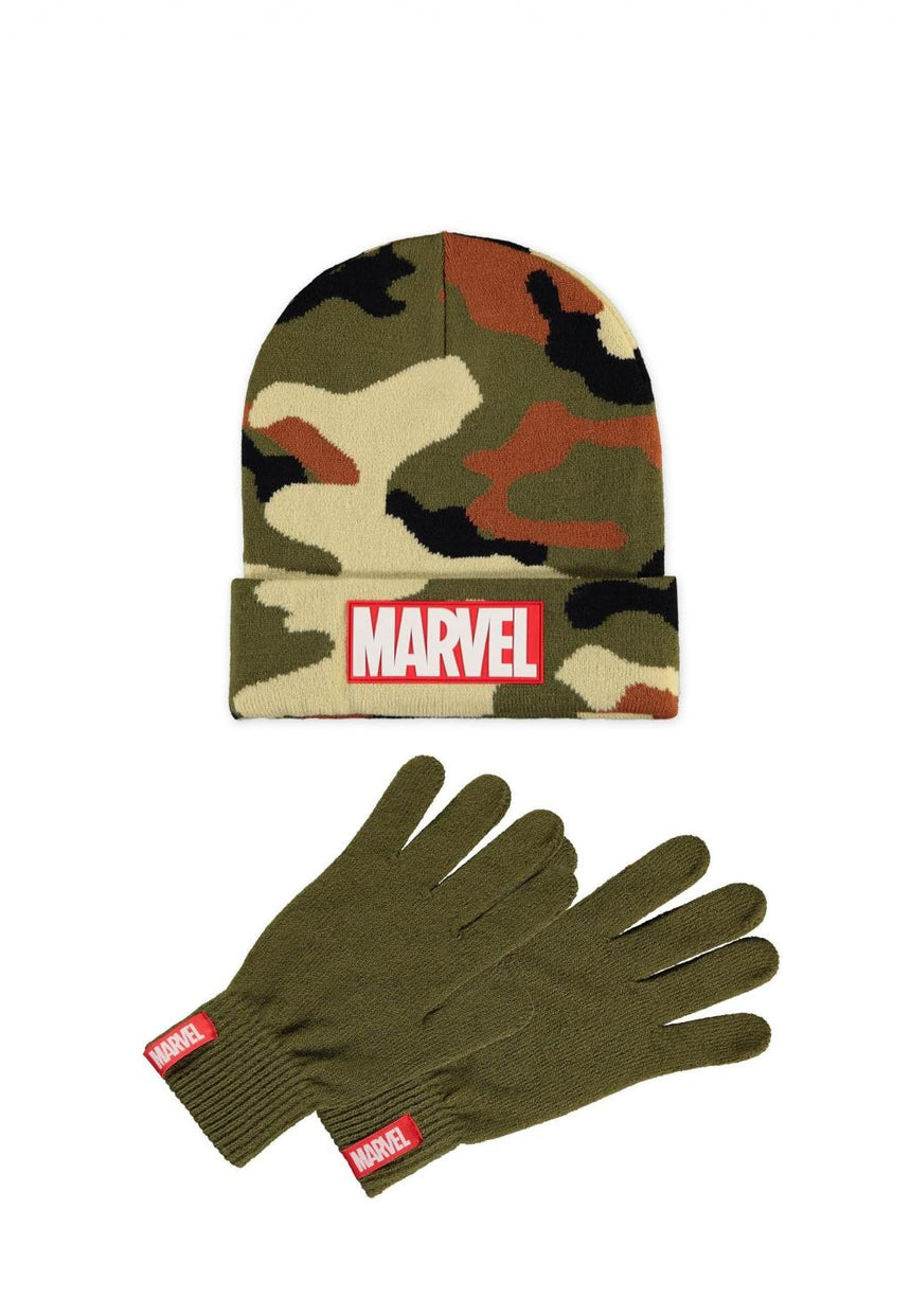 MARVEL - Logo - Gift Set Bonnet & Gants