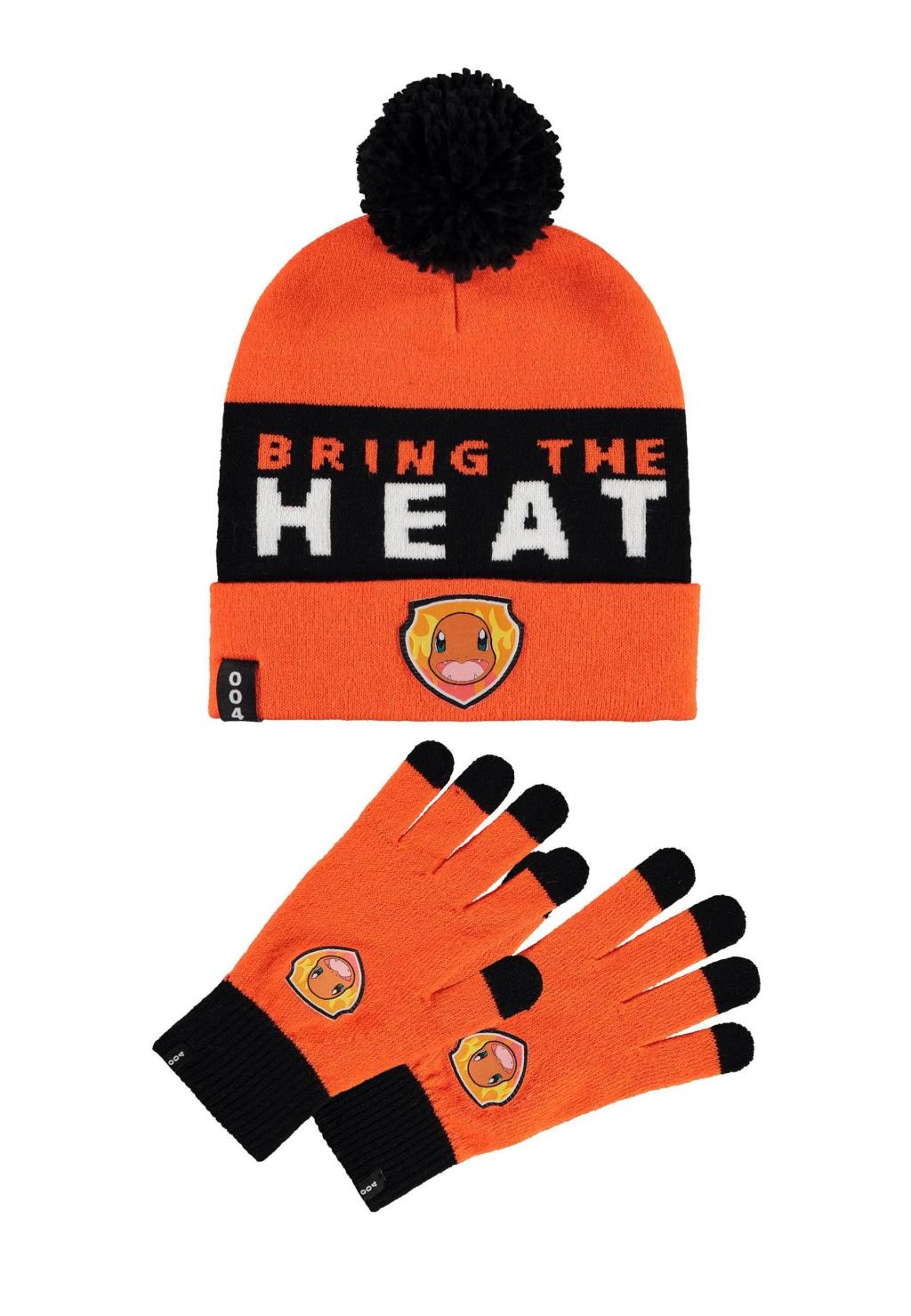 POKEMON - Salamèche - Gift Set Bonnet & Gants