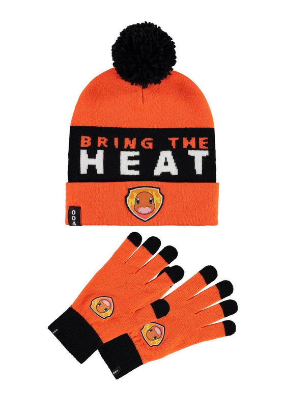 POKEMON - Salamèche - Gift Set Bonnet & Gants