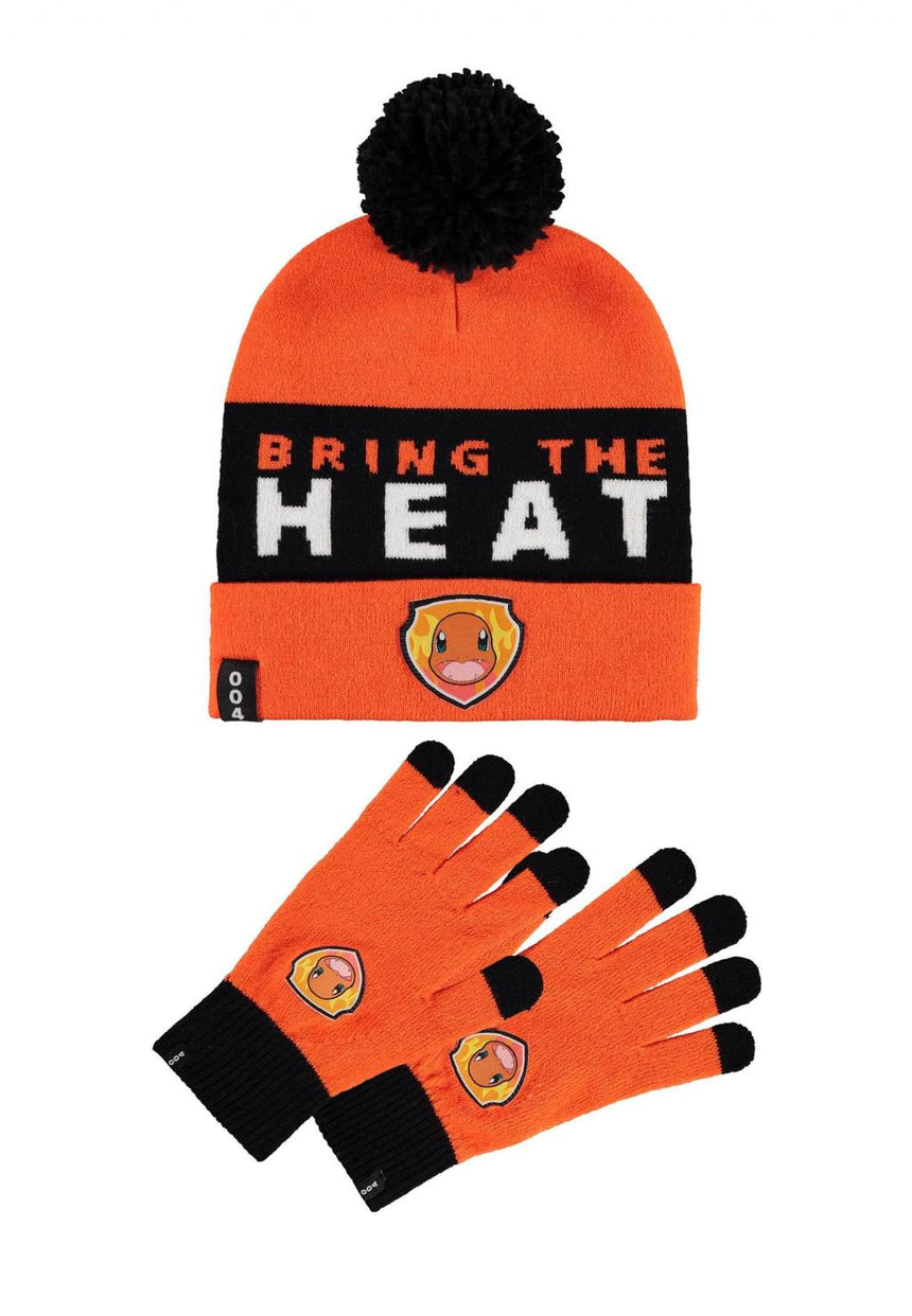 POKEMON - Salamèche - Gift Set Bonnet & Gants