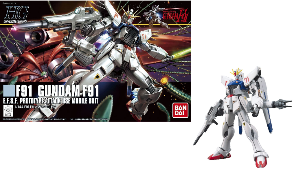 GUNDAM - Model Kit - HGUC 1/144 - Gundam F91 - 13cm