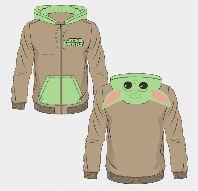 GROGU - Pull à Capuche Novelty (M)