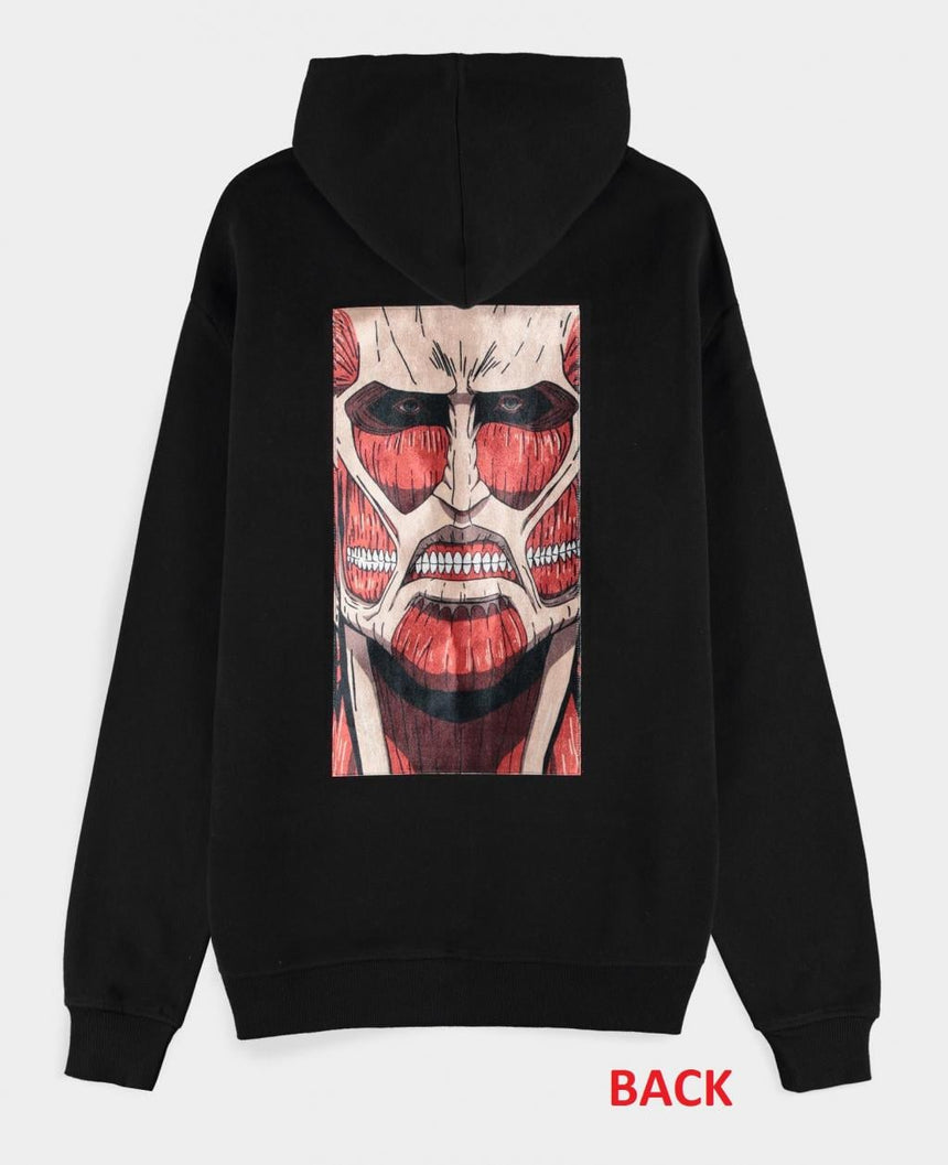 ATTACK ON TITAN - Colossus Titan - Pull à Capuche Zipper Homme (M)
