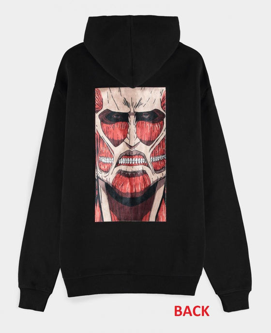 ATTACK ON TITAN - Colossus Titan - Pull à Capuche Zipper Homme (L)