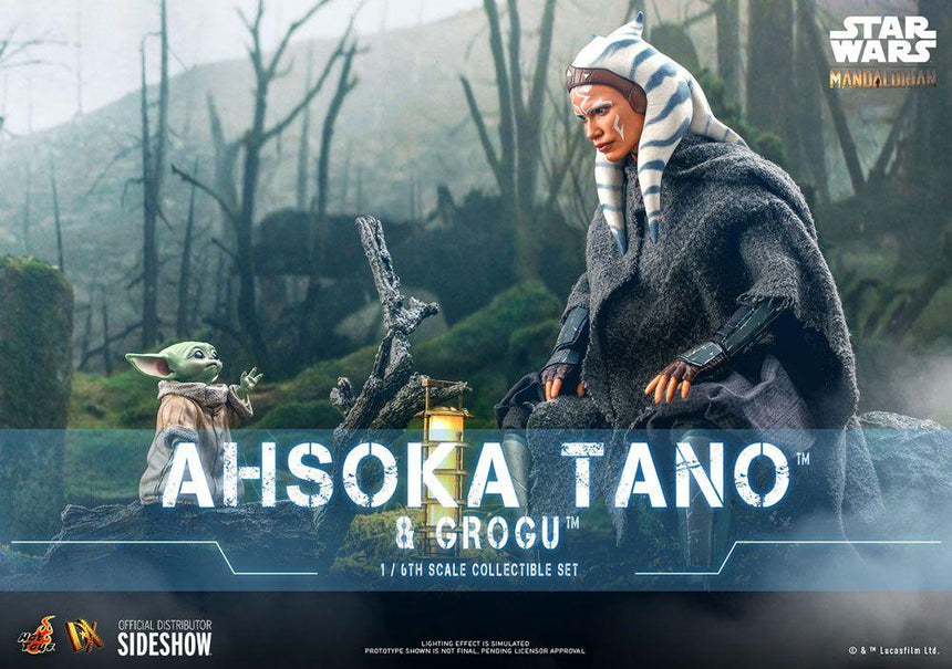 THE MANDALORIAN - Ahsoka & Grogu - Pack 2 figurines articulées 29cm