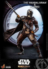 STAR WARS - Mandalorian & Blurrg - Pack de 2 figurines 37cm