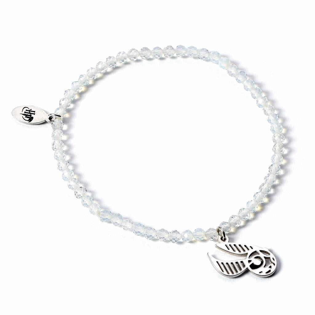 HARRY POTTER - Vif d'Or - Charme en Argent & Bracelet Perles