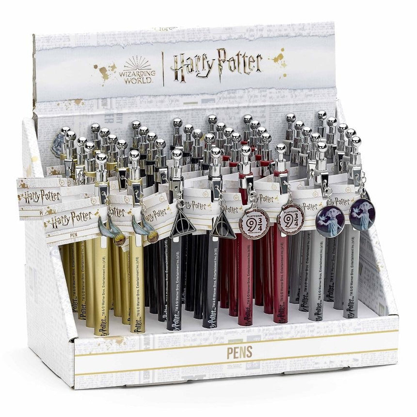 HARRY POTTER - Display - 4 Stylos X 10 - Symboles - Boîte de 40 Pc.