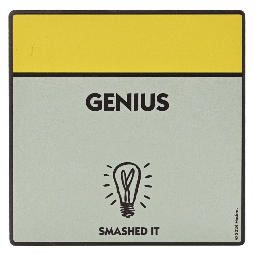 MONOPOLY - Genius - Sous Verre Carré en Céramique