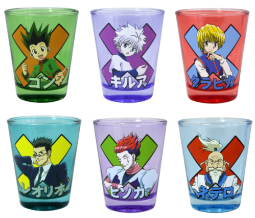 HUNTER X HUNTER - Groupe - 12 Verres à Shot 57ml - Mystery box