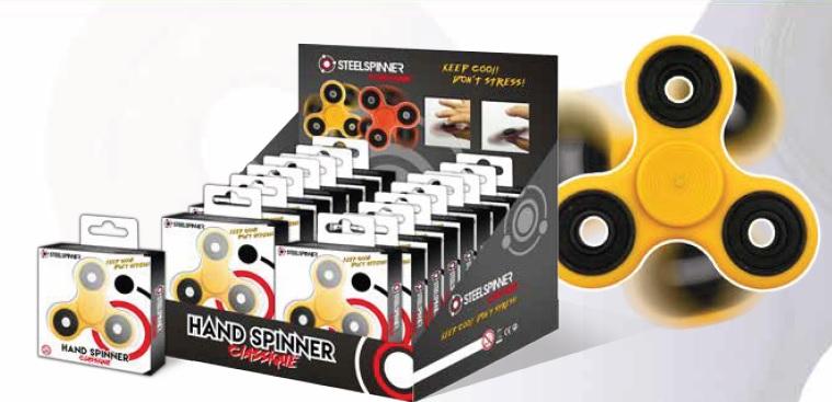 STEELSPINNER - HAND FINGER - Display Classic 16pces