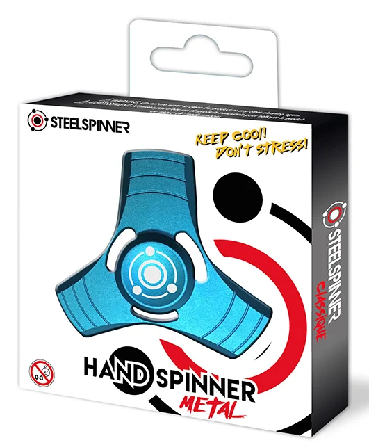 SPINNER METAL / HAND FINGER - Trispin Alu Pces 'Couleur Aléatoire'