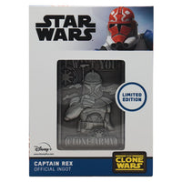 STAR WARS THE CLONE WARS - Capitaine Rex - Lingot Edition Limitée
