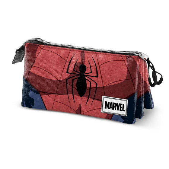 SPIDERMAN - Plumier 3 compartiments '23x11x10' - Matière Recyclée