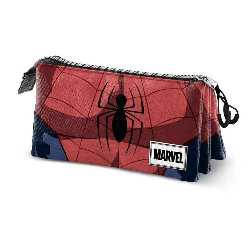 SPIDERMAN - Plumier 3 compartiments '23x11x10' - Matière Recyclée
