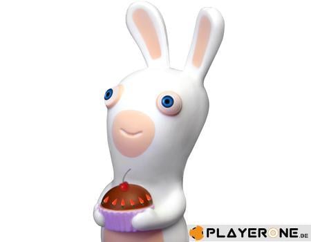 LAPINS CRETINS - Figurine Anti Stress - Modele 3 - Gateau (10 Cm)