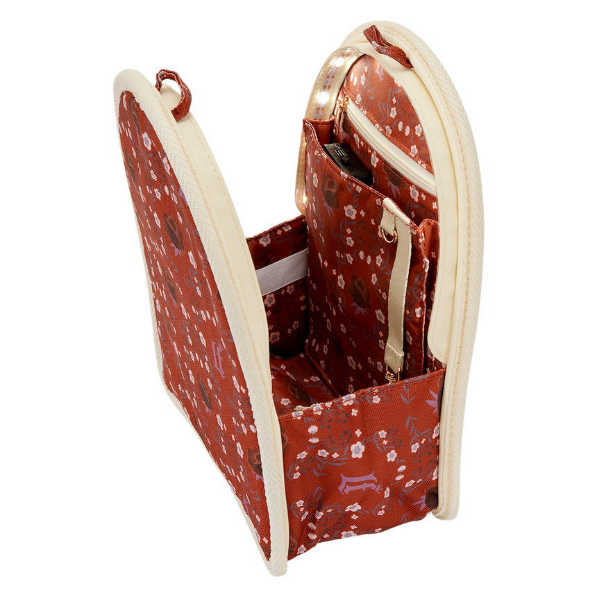 LOUNGEFLY - Cream & Red -Organisateur de Mini sac à dos LoungeFly