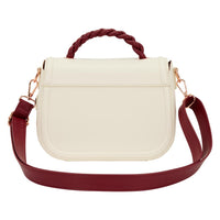 CREAM & RED - Floral - Sac bandoulière Loungefly