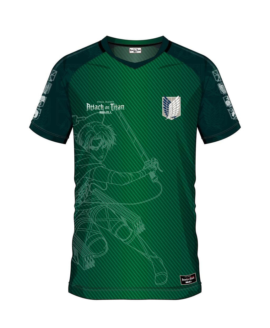 L'ATTAQUE DES TITANS - Scout Regiment 09 - Maillot de Foot Homme (S)
