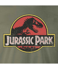JURASSIC PARK - T-Shirt Vintage Logo - KAKI (S)