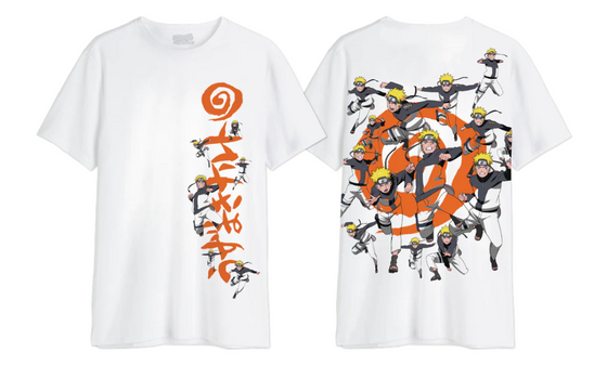 NARUTO SHIPPUDEN - Multiclonage - T-Shirt Oversize Homme (M)