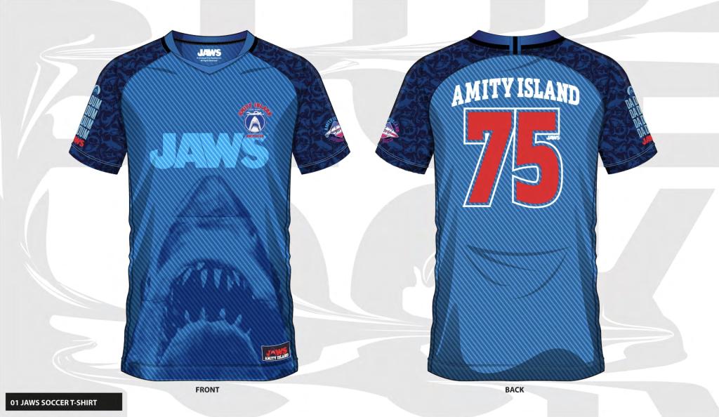 LES DENTS DE LA MER - Amity Island 75 - Maillot de Foot Homme (M)