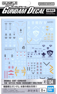 THE WITCH FROM MERCURY - Gundam Decal 134 - Model Kit
