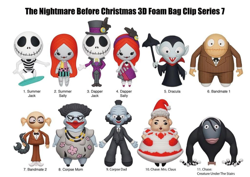 DISNEY - NBC Series 7 - 3D Foam Bag Clip (Display 24 Pcs)