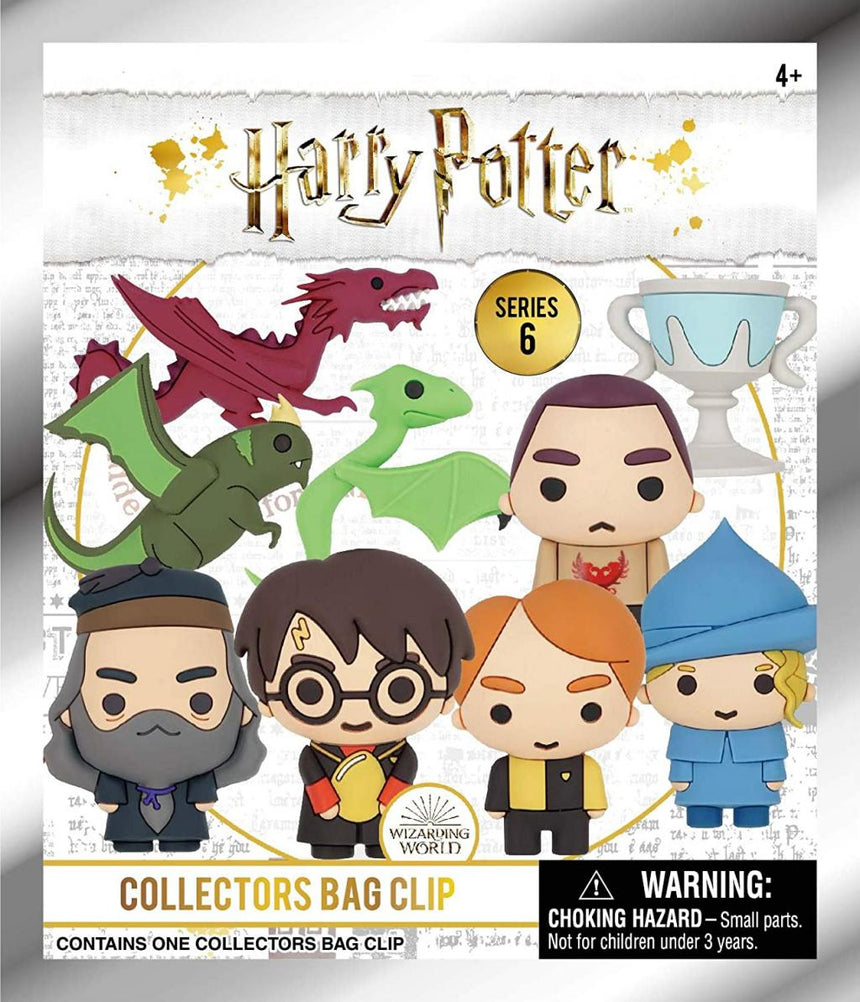 HARRY POTTER - Series 6 - 3D Foam Bag Clip (Display 24 Pcs)