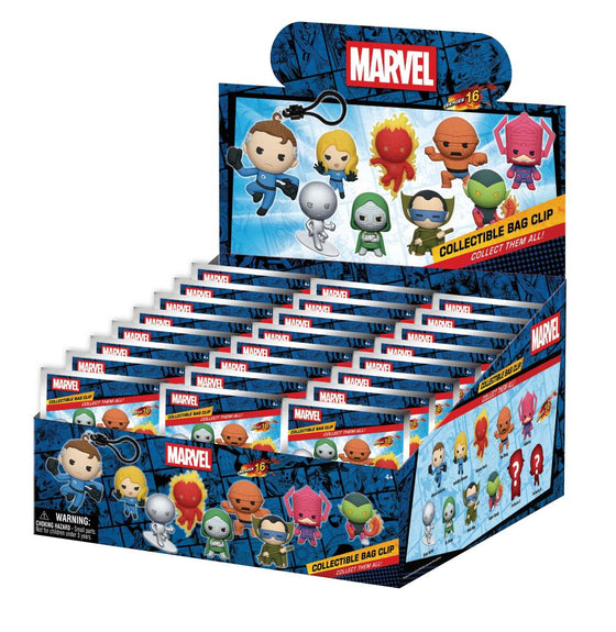 LES 4 FANTASTIQUES - 3D Foam Bag Clip (Display 24 Pcs)