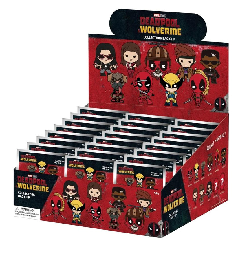 DEADPOOL - Series 1 - 3D Foam Bag Clip (Display 24 Pcs)