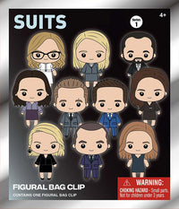 SUIT SERIES - Series 1 - 3D Foam Bag Clip (Display 24 Pcs)