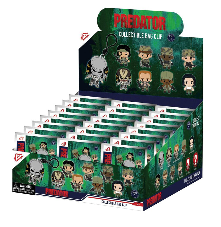 PREDATOR - Series 1 - 3D Foam Bag Clip (Display 24 Pcs)