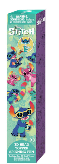 LILO & STITCH - Stylo rotatif 3D Head Topper (Display de 16 pieces)