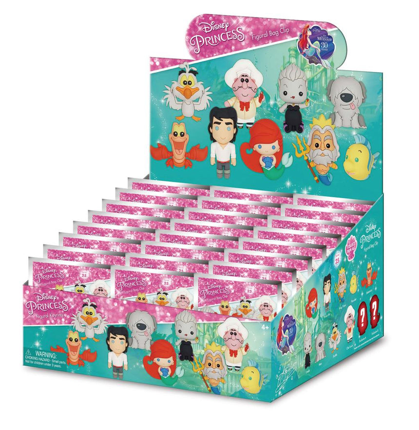 LA PETITE SIRENE - Series 1 - 3D Foam Bag Clip (Display 24 Pcs)