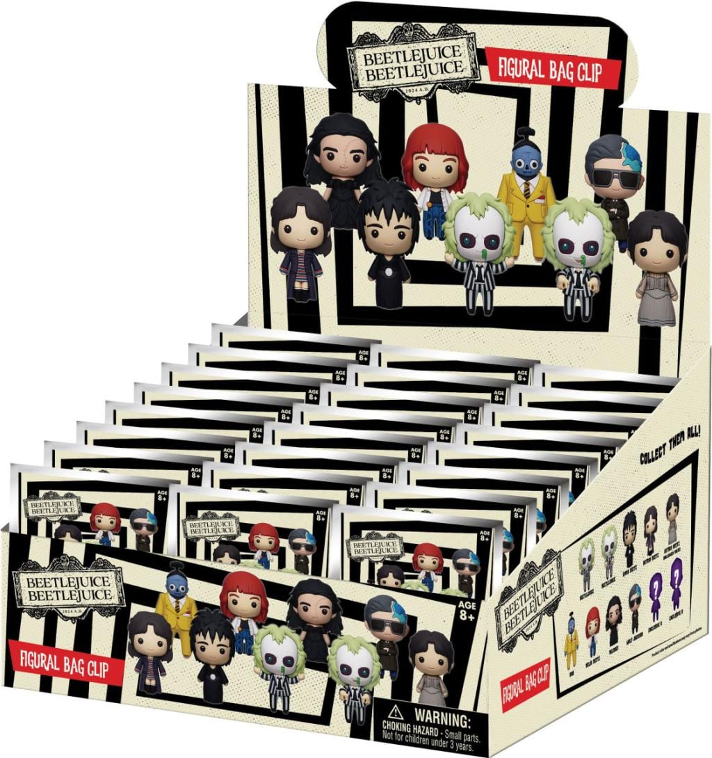 BEETLEJUICE 2 - Series 1 - 3D Foam Bag Clip (Display 24 Pcs)