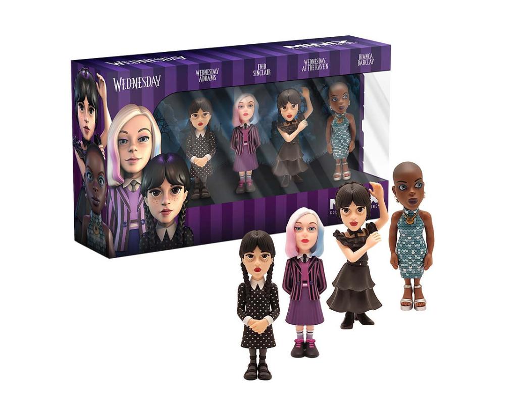 MERCREDI - Mercredi, Mercredi en robe, Enid, Bianca - 4 Fig. Minix 7cm