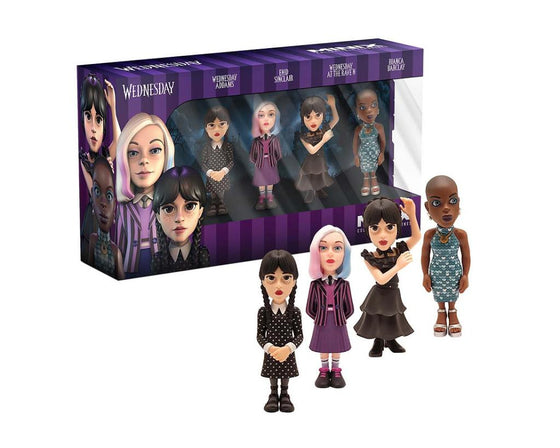 MERCREDI - Mercredi, Mercredi en robe, Enid, Bianca - 4 Fig. Minix 7cm