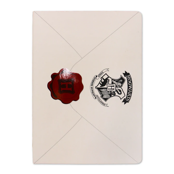 HARRY POTTER - Lettre - Cahier A5