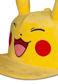 POKEMON - Pikachu Très Heureux - Casquette Novelty Plush
