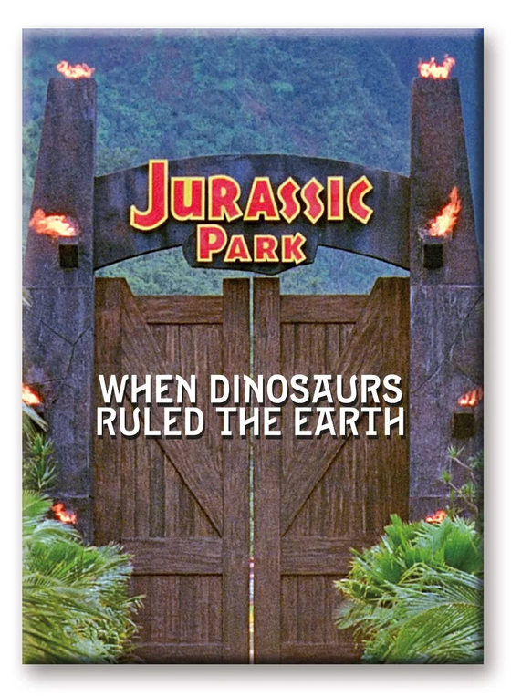 JURASSIC PARK - Portails - aimant 6.3x8.9cm