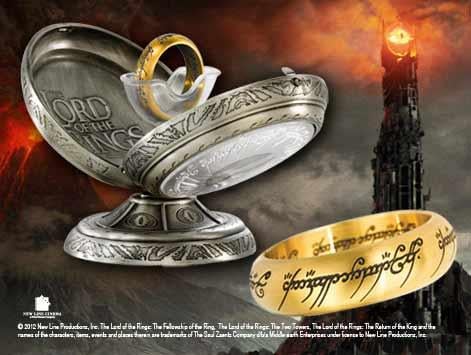 LORD OF THE RINGS - Anneau Unique - Acier doré - Taille US 06 FR 52.2