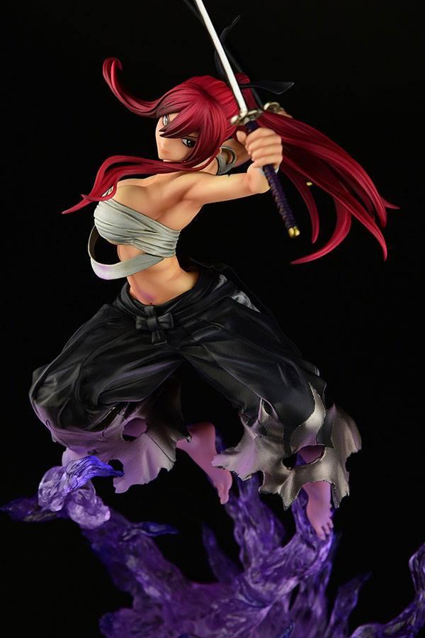 FAIRY TAIL-Erza Scarlet Samurai Ver. Shikkoku -Statuette OrcaToys 43cm