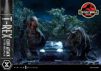 JURASSIC PARK LE MONDE PERDU - T-Rex Cliff Attack -Statuette 1/15 53cm