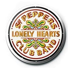 THE BEATLES - SGT Pepper Logo - Button Badge 25mm