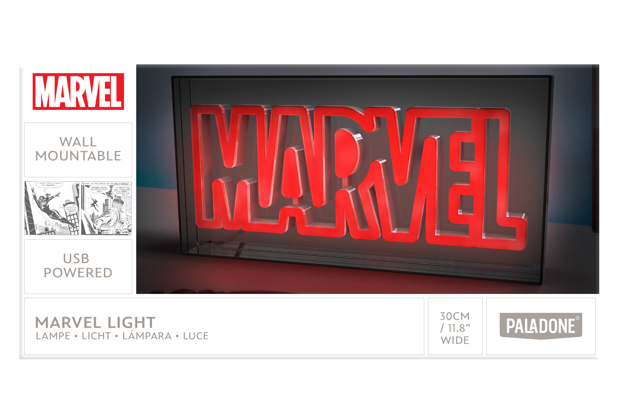 MARVEL - Logo - Lampe Led Neon 15.5x30.5cm