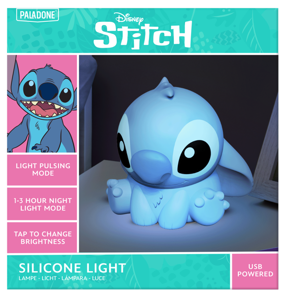 STITCH - Stitch - Lampe en Silicone 'SquishyGlo' Rechargeable 15cm