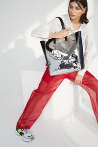 DISNEY - Sac Similicuir Argenté - Mickey Mouse 'Danielle Nicole'